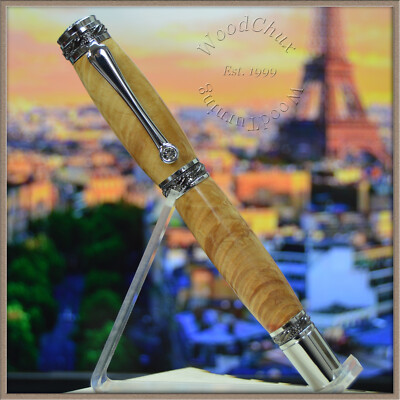 Handmade Exotic Boxelder Burl Wood Rollerball Or Fountain Pen ART 1394