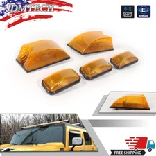 5PCS Amber Top Roof Cab Marker Light Housing Cover For Hummer H2 / SUT 2003-2009