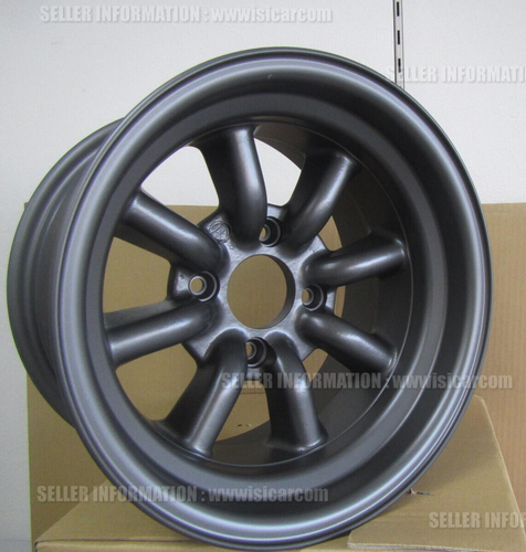 RS WATANABE EIGHT SPOKE WHEEL ALUMINIUM 14X8.5 -13 PCD 4X114.3 BLACK A64638A - Picture 8 of 14