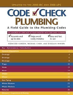 Plumbing : A Field Guide to the Plumbing Codes by Redwood Kardon - Imagen 1 de 1