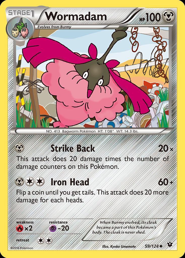 Pokemon Wormadam (59/125) Fates Collide LP