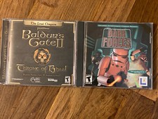 Star Wars: Dark Forces (PC, 1994) and Baldur’s Gate 2 Throne Of Bhaal Game Discs