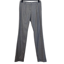 Vintage Christian Dior Boutique Pants Women's Gray Pure Wool Size 8