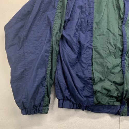 Vintage 80s 90s Windbreaker Franklin Coaches Jacket Full Zip Color Block Large - Picture 2 of 16