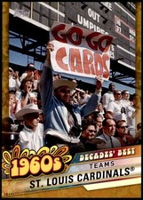 St. Louis Cardinals 2020 Topps Decades Best 5x7 Gold #DB-25 6/10 Cardinals