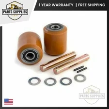 Manual Pallet Jack Load Wheel Kit Big Joe P33 w Durarun 95A Poly Load Wheels