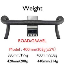 Manillar de bicicleta de carretera/grava/XC de fibra de carbono manillar de bicicleta de ruta interna