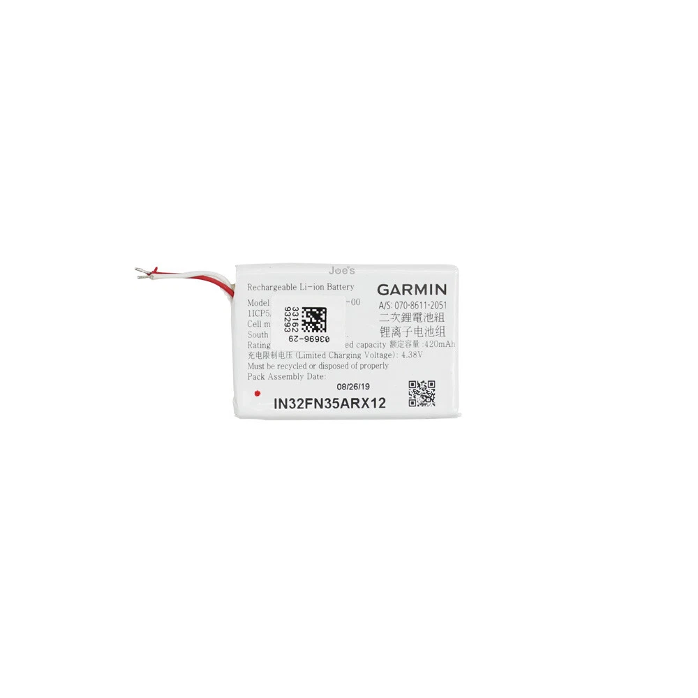 Original OEM Garmin Fenix 6X Battery Replacement 420mAh 361 00126