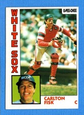 1984 O-Pee-Chee #127 Carlton Fisk White Sox