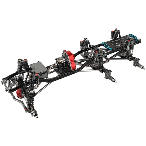 For SCX10 1/10 RC Crawler Car Metal 6x6 Chassis Frame with Gearbox 3 Axles DIY - Picture 2 of 23