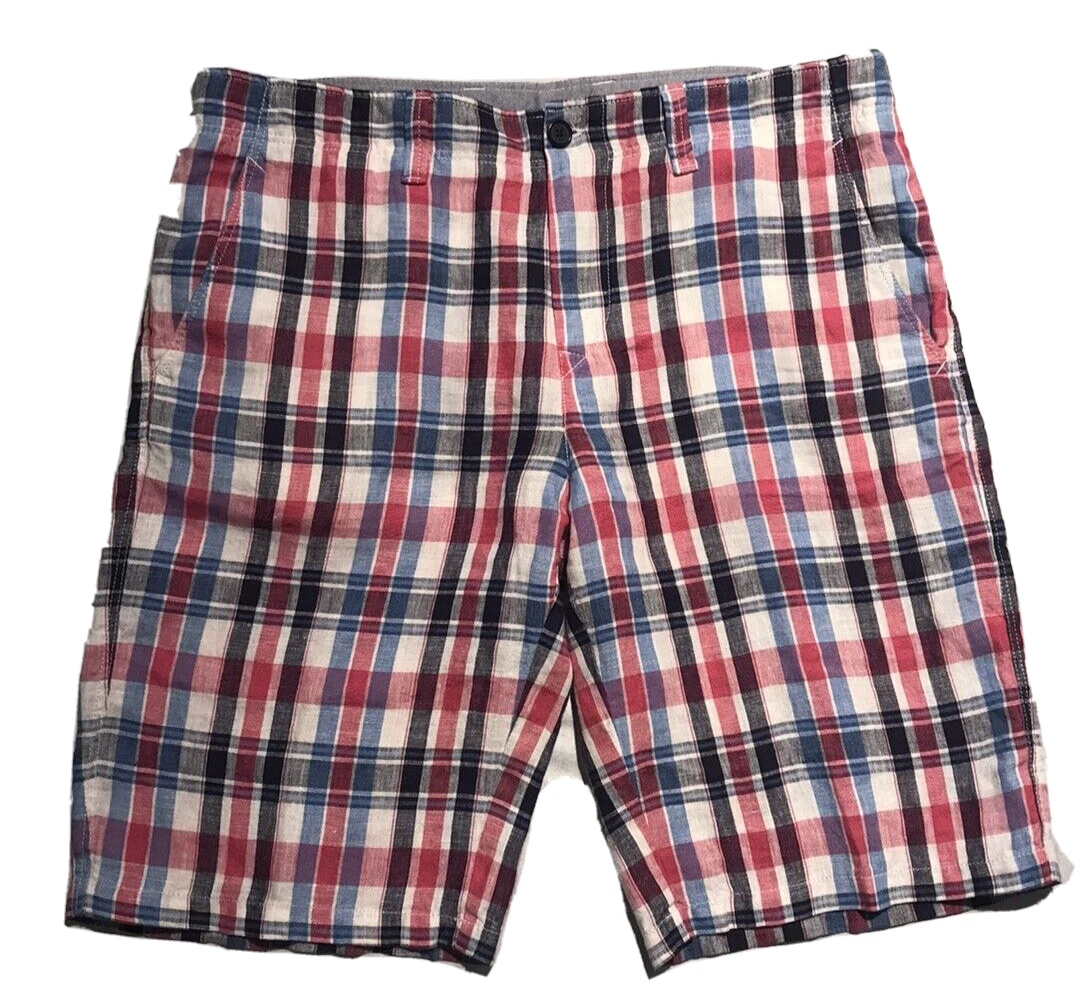 Lacoste plaid shorts Clearance