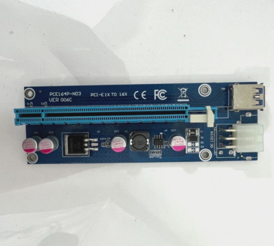 GPU Riser PCE164P-N03 VER009S PCI-E 1X TO 16X ADAPTER