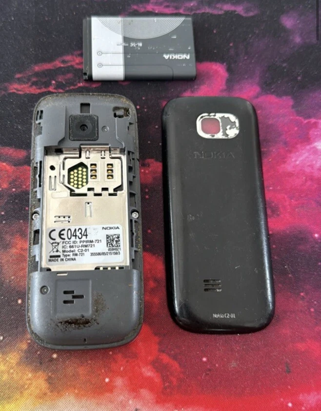 Nokia C2 Classic - Schwarz C2-01 RM-721 Ungeprüft Teilespender