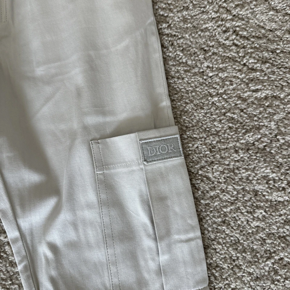 Pantalones de algodón Dior 100 % auténticos para niños nuevos con etiquetas - talla 12 años - beige Foto 3 de 4
