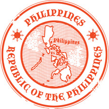 Philippines Travel Round Car Bumper Sticker Decal