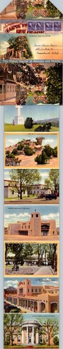 Santa Fe New Mexico Souvenir fold-out Postcard - Picture 3 of 5