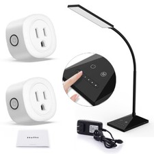 Dimmable LED Desk Lamp Touch 7 Brightness Night Light Table Lamp WiFi Smart Plug