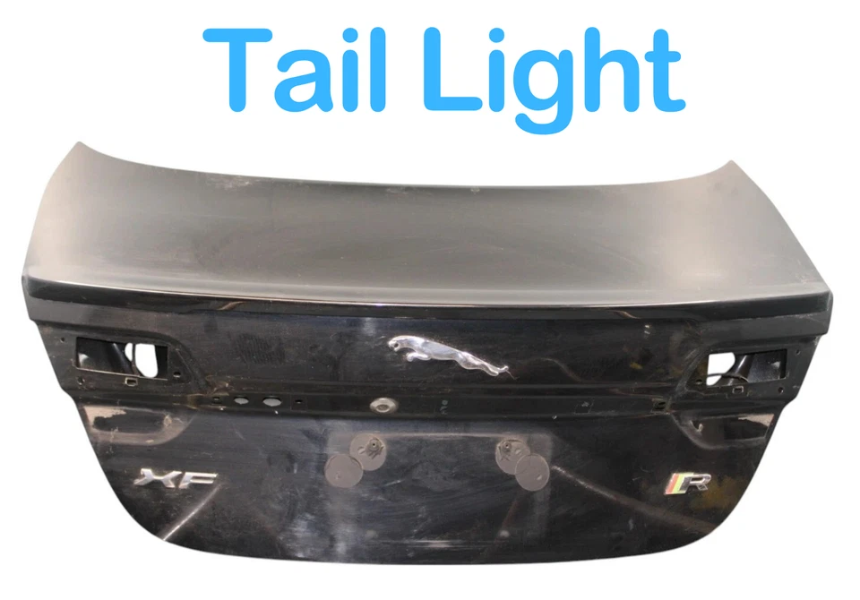 12-15 Jaguar XF XFR X250 tapa de maletero trasero luz trasera puerta alerón negro OEM Foto 2 de 4