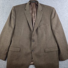 Lauren Ralph Lauren Sport Coat Mens 48R Greenish Brown 100 Wool 2 Button Blazer