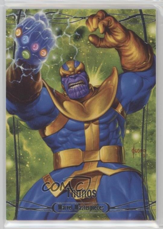 2016 Upper Deck Marvel Masterpieces 818/999 Level 3 Thanos #64 0kg8