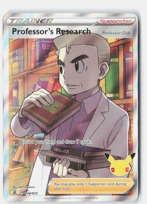 Professor's Research (Full Art) Ultra Rare Celebrations 024/025 NM