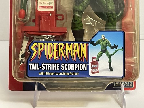 Figura de Escorpión Spider-Man Tail-Strike con Acción de Lanzamiento Stinger 2004 ToyBiz - Imagen 3 de 21