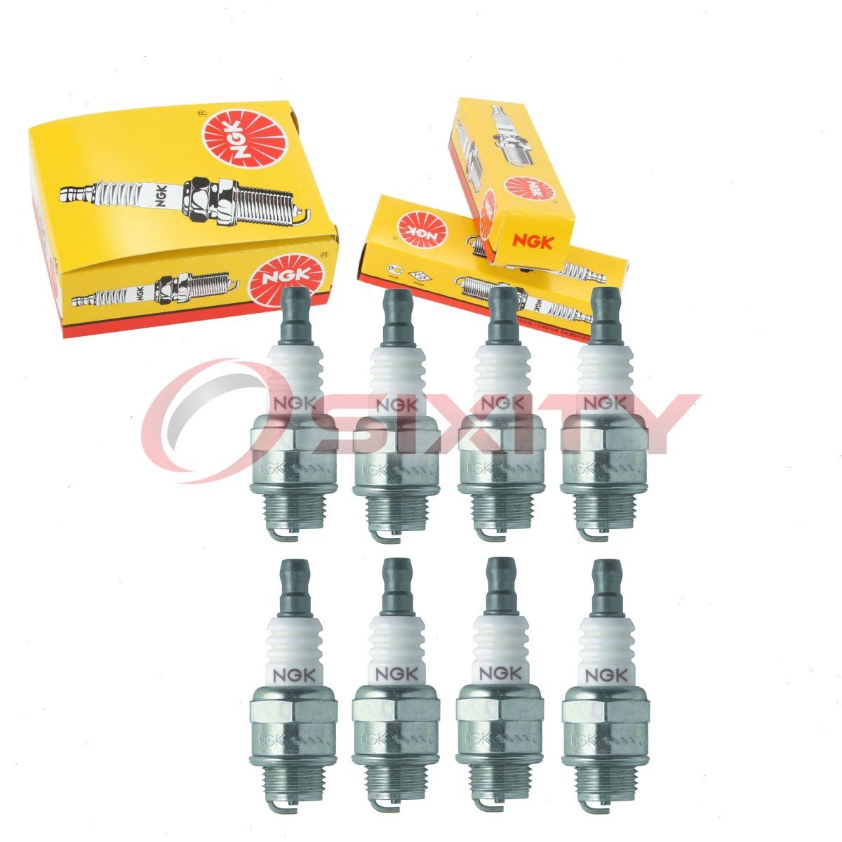 8 pc NGK 4000 BM4A SOLID Standard Spark Plugs for Ignition Wire Secondary  lk