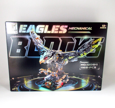 Mechanical Eagle Building Set MJ Brand 1168 Pieces Lights Crank Motion Unopened