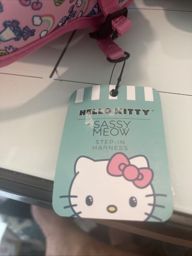 NEW Sassy Meow Small Hello Kitty Step In Cat Harness Pink! Dog Use Also! - Picture 2 of 6