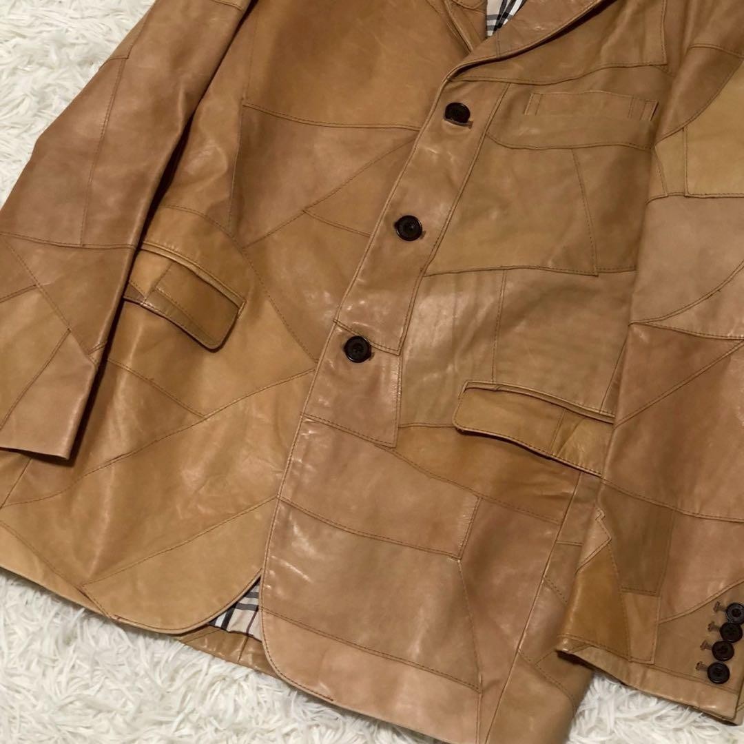 Unique patchwork leather jacket from BURBERRY BLA… - image 5