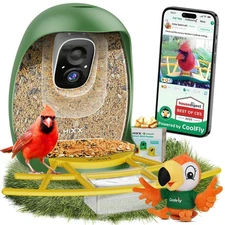 HIXX Smart Bird Feeder with Camera, AI Identify Birds & Auto Capture, 2K HD L...