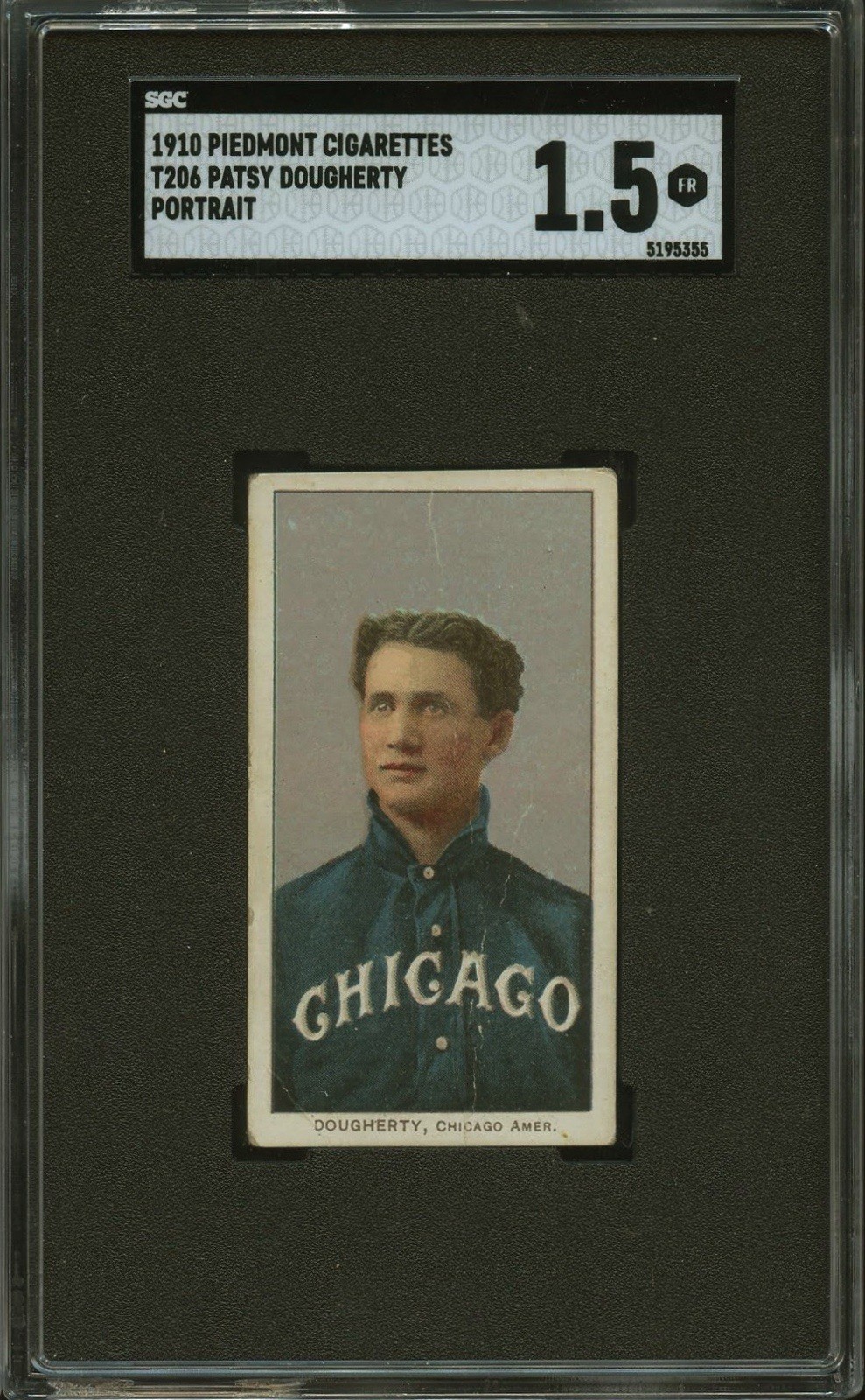 1909-11 T206 Patsy Dougherty Portrait SGC 1.5
