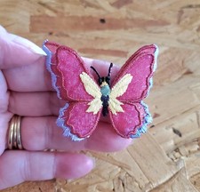 Butterfly - Insect - Spring - Layered Burgundy/Light Purple Iron On Patch