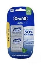 NEW 2 Pack Oral B Glide Pro Health Deep Clean Floss Cool Mint 87.4 YD ORIGINAL