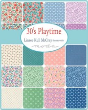 Moda 30s Playtime Linzee Kull McCray 42, 5 inch squares cotton quilt fabric