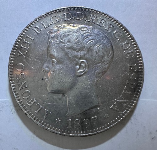 1897 Un Peso Spain-Philippines Silver Coin - lot#13