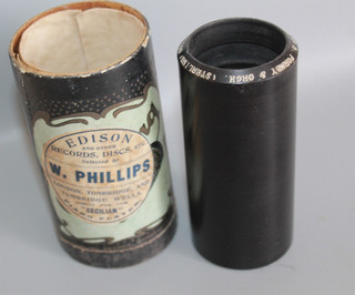 EDISON W. PHILLIPS AMBEROL CYLINDER 661 THE MAN FROM LANCASHIRE No 2 & BOX