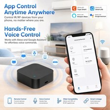 Tuya Smart WiFi IR RF Universal Remote Controller 433/315MHz, Smart Life App 2.4