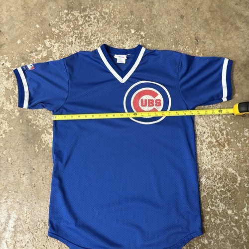 Vintage 90s Chicago Cubs Blue Mesh Jersey Size Large MLB Baseball USA Made - Bild 7 von 8