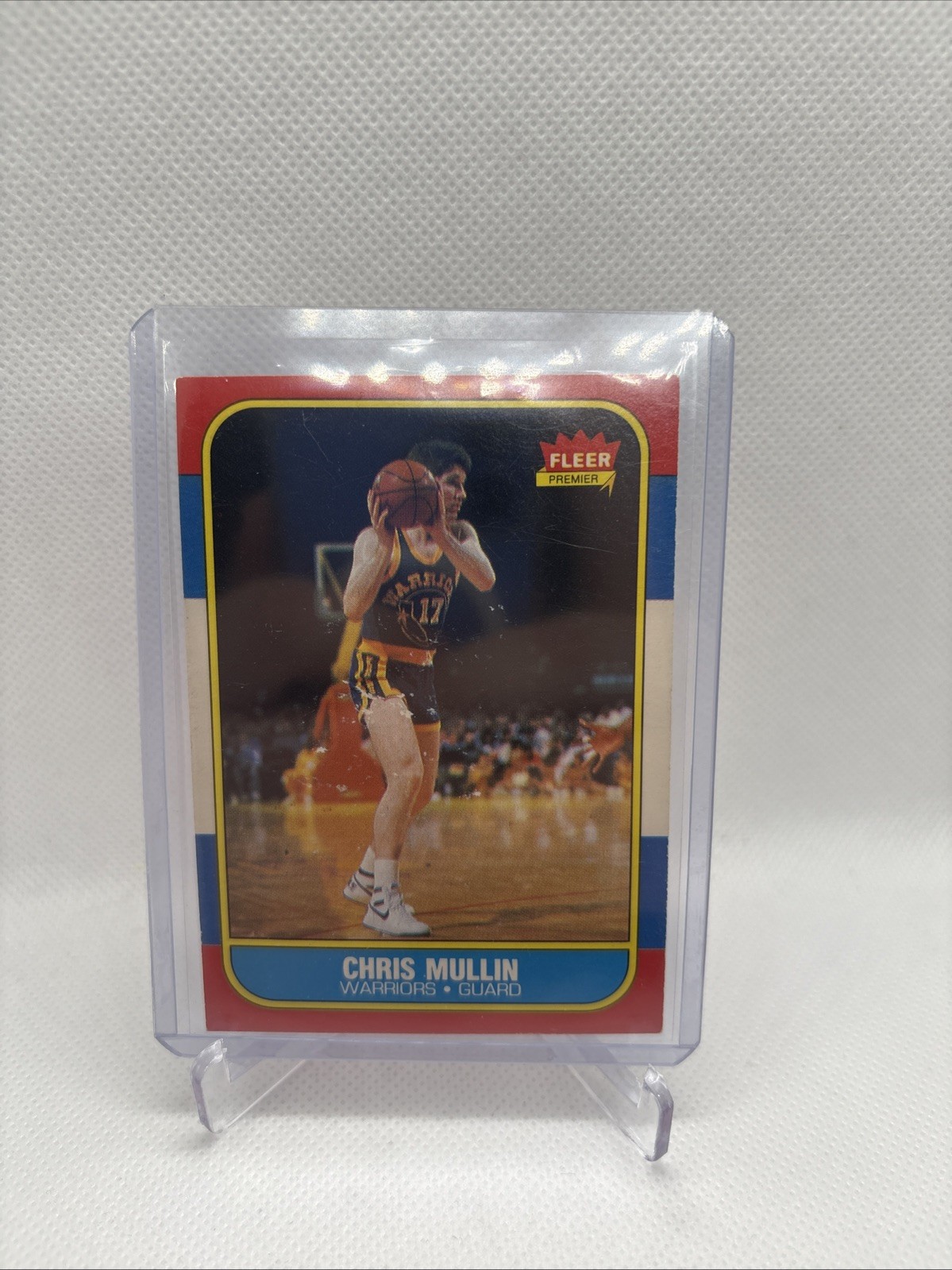 1986-87 Fleer #77 Chris Mullin Rookie Card Warriors RC