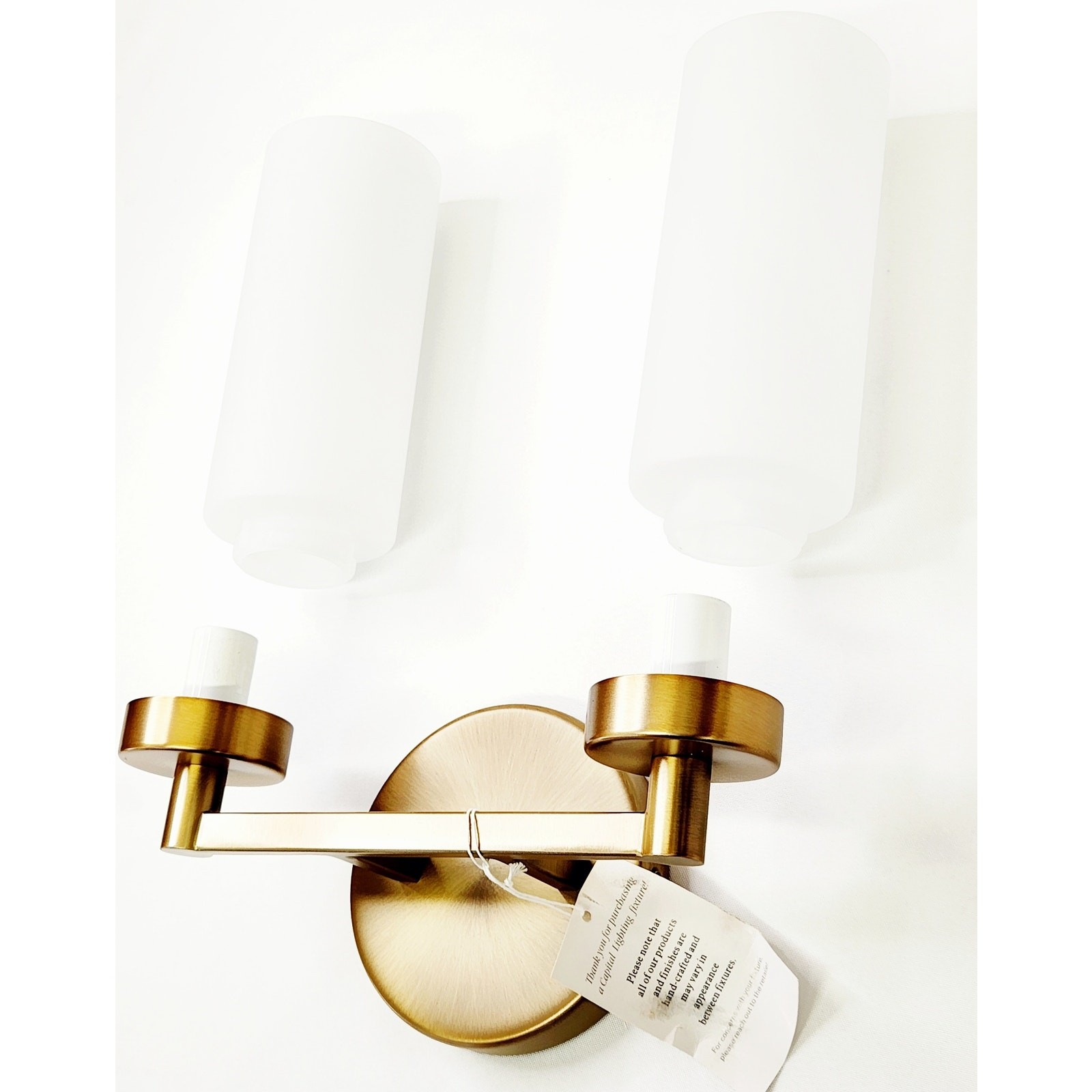 Capital Lighting 151721AD Alyssa 2-Light Vanity - Aged Brass