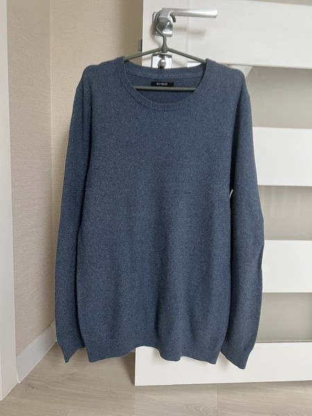 Men Navyboot Sweater Navy Cotton 40 /L / 48
