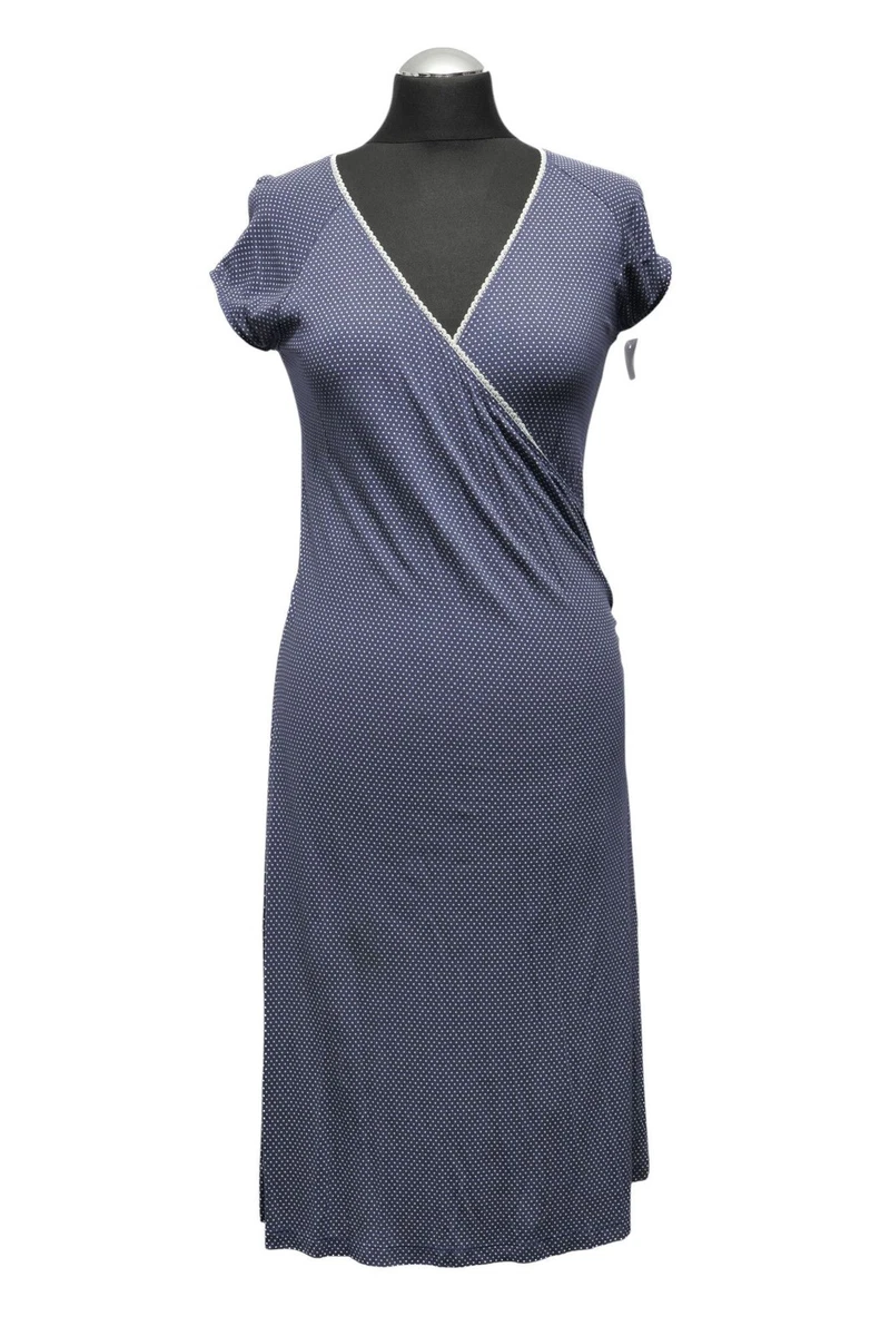 Abito Estivo Donna A2Y Maniche Corte In Misto Cotone, Blu Taglia S, Vestibilità Classica Per Cerimonie E Serate - 5