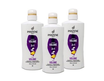 Pantene Pro-V 2-in-1 Shampoo & Conditioner 17.9 FL OZ Pump Bottle 3 Pack