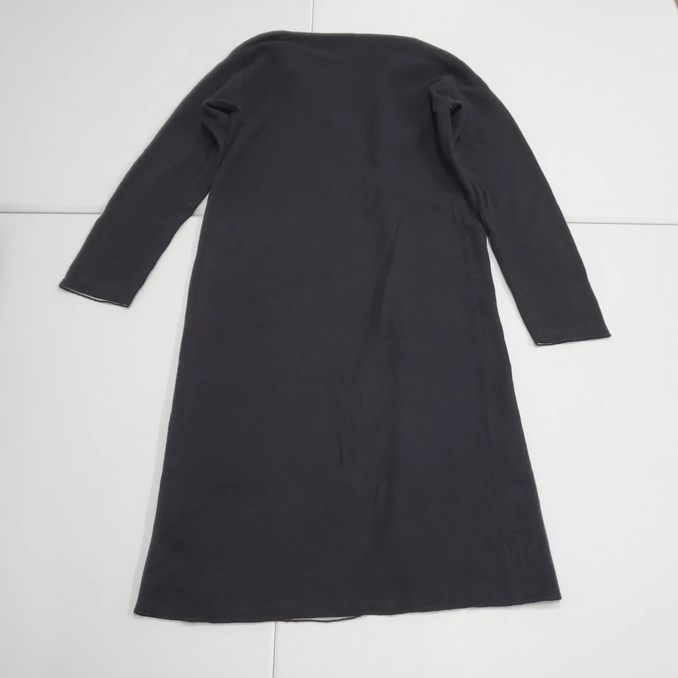 Cárdigan largo plumero suéter Babaton para mujer mediano negro gris mezcla de lana y lino Foto 2 de 4