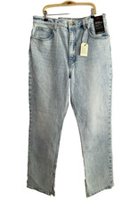 Levi's Premium 70s High Slim Straight Jeans Size 32x31 Light Wash Big E New