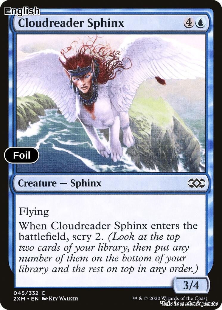 Cloudreader Sphinx Foil Double Masters 45 Near Mint