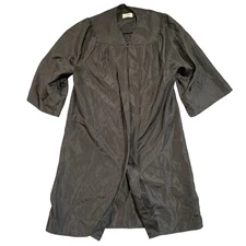 Jostens Graduation Gown Black 5'7"-5'9" Academic Robe Costume Dress Up