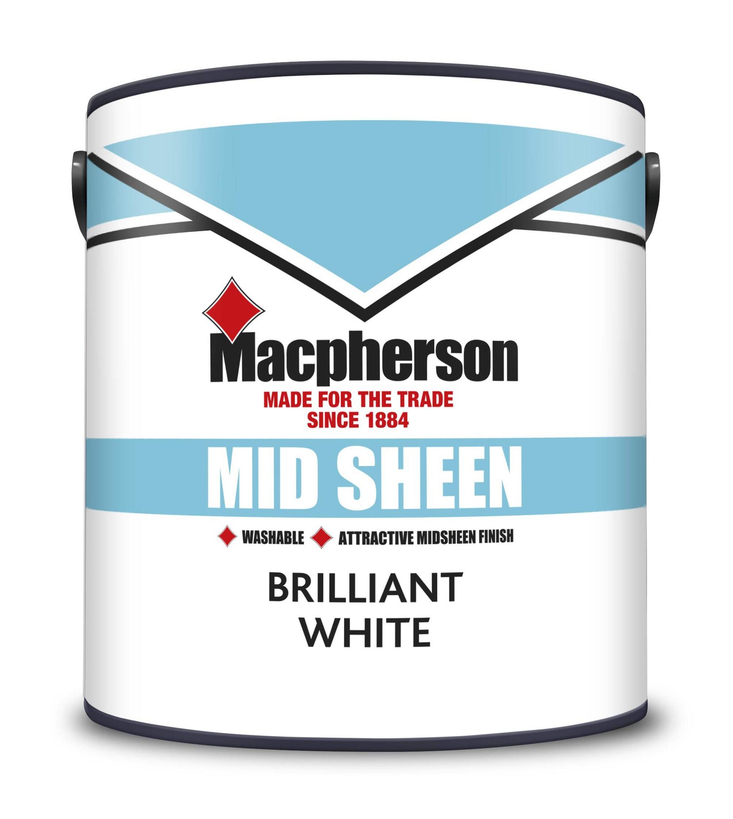 Macpherson Trade Mid Sheen Brilliant White 2.5L - Image 4