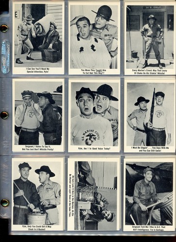 1965 FLEER GOMER PYLE SET COMPLETO 66 CARTE IN PAGINE - Foto 1 di 8